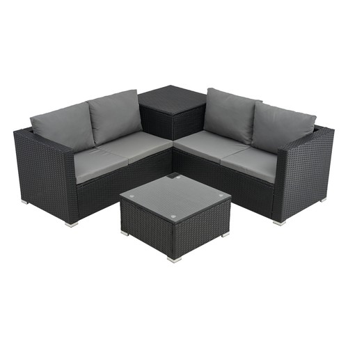 Seater rattan garden - rattan, corner