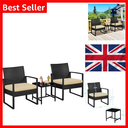Yaheetech piece rattan - yaheetech, 3-piece