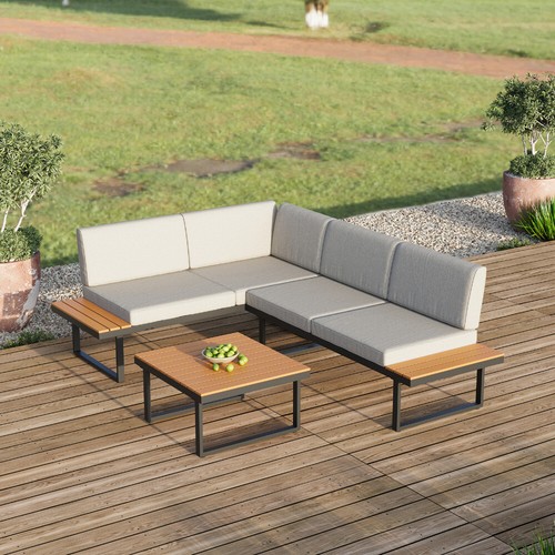 3pc rattan garden sofa - sofa, set