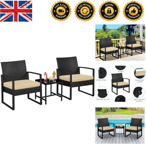 Compact piece rattan bistro - compact, 3-piece