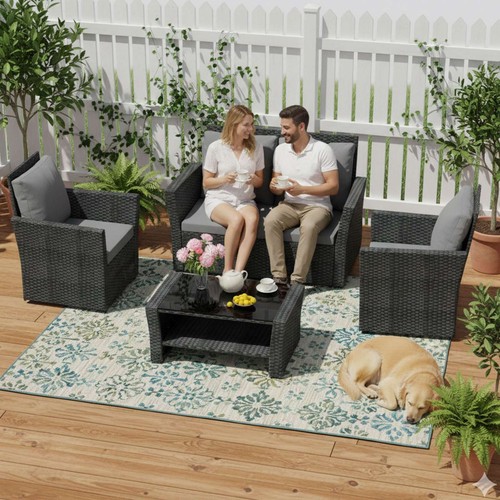 Rattan furniture set - furniture,