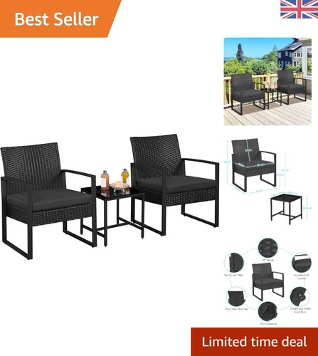 Stylish piece rattan garden - 3-piece,