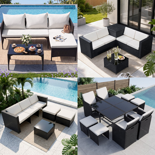Outsunny rattan furniture set - outsunny,