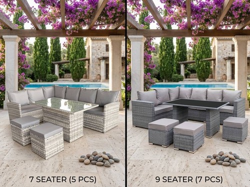 7pcs rattan garden furniture - garden,