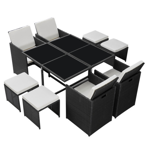 Seater rattan dining - 8-seater, set
