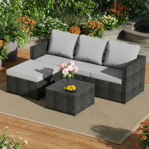 Garden rattan furniture - garden,