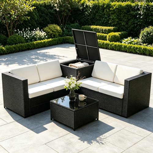 Piece rattan garden - 4,