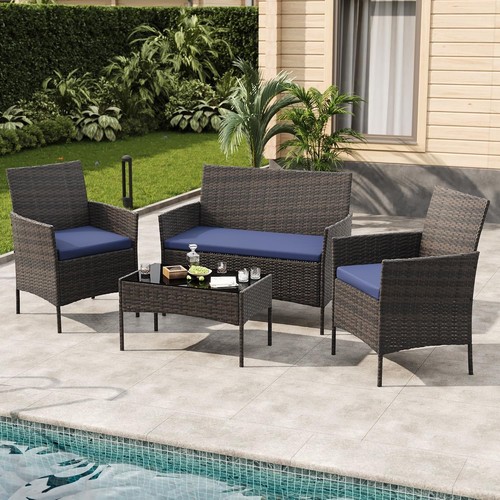 Piece wicker loveseat - 4,