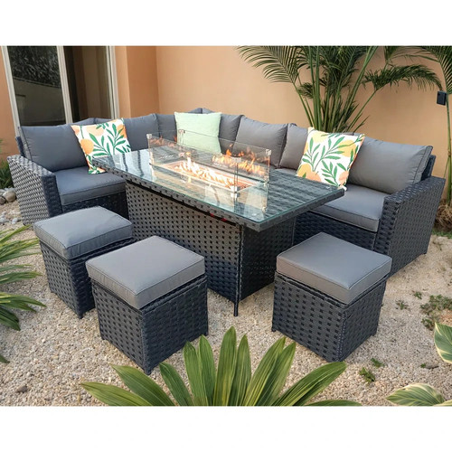Barcelona wicker garden lounge - barcelona,